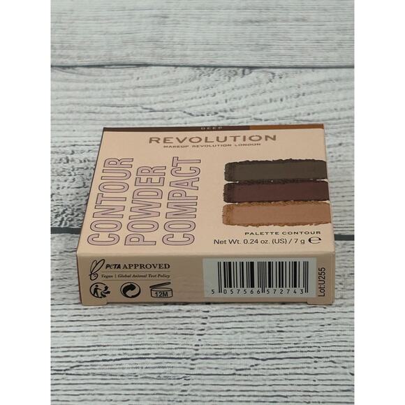 New Makeup Revolution Deep Face Sculpting Palette Contour Powder Compact 7g - Picture 4 of 5